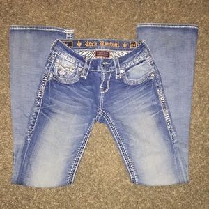 super stylish, rock revival bootcut jeans